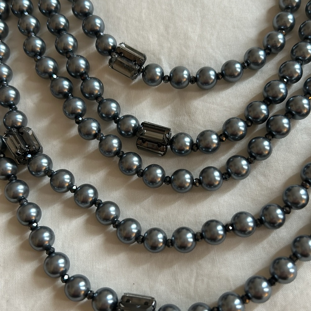 Max Mara Weekend Pearl and Glass Necklace